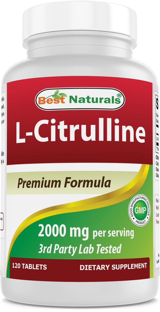 Best naturals l-citrulline 2000mg/serving - non-gmo - gluten free - 120 tablets on Productcaster.