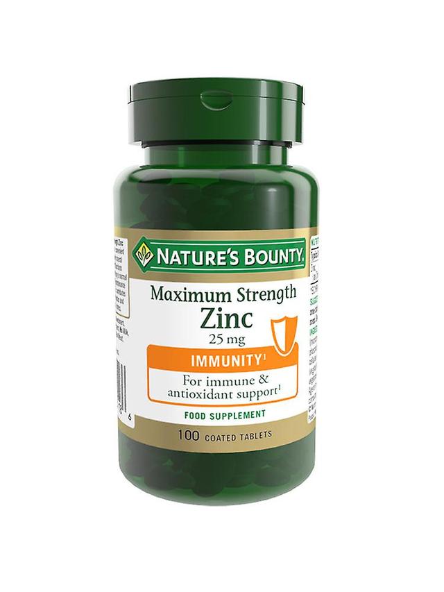 Natures Bounty Nature's bounty maximum strength zinc 25mg 100's on Productcaster.