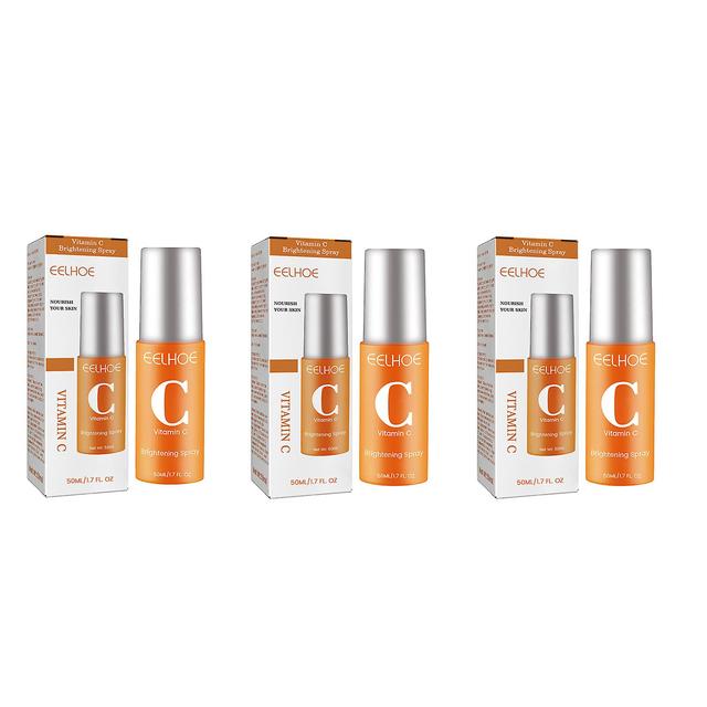 50ml Vitamin-C Brightening Spray Increase Skin Elasticity Liquid for Women Female 3pcs on Productcaster.