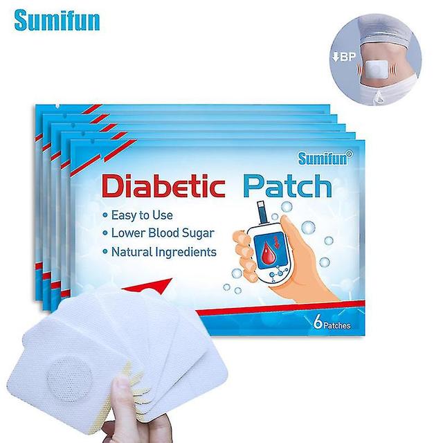 Mja 6pcs/bag New Diabetic Treatment Patch Clean Blood Vessels Balance Blood Sugar Sticker Body Health Care Herbal Plaster 6pcs in 1 bag on Productcaster.