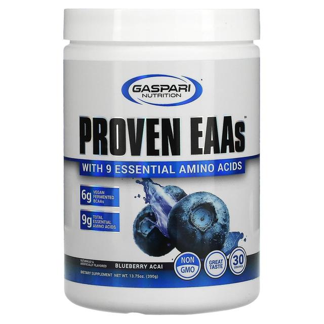 Gaspari Nutrition, Proven EAAs with 9 Essential Amino Acids, Blueberry Acai, 13.75 oz (390 g) on Productcaster.