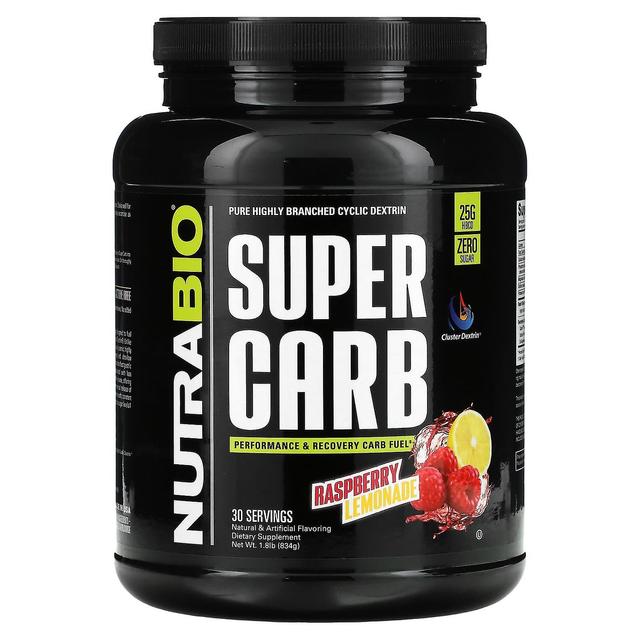 Nutrabio Labs, Super Carb, limonata al lampone, 1,8 libbre (834 g) on Productcaster.