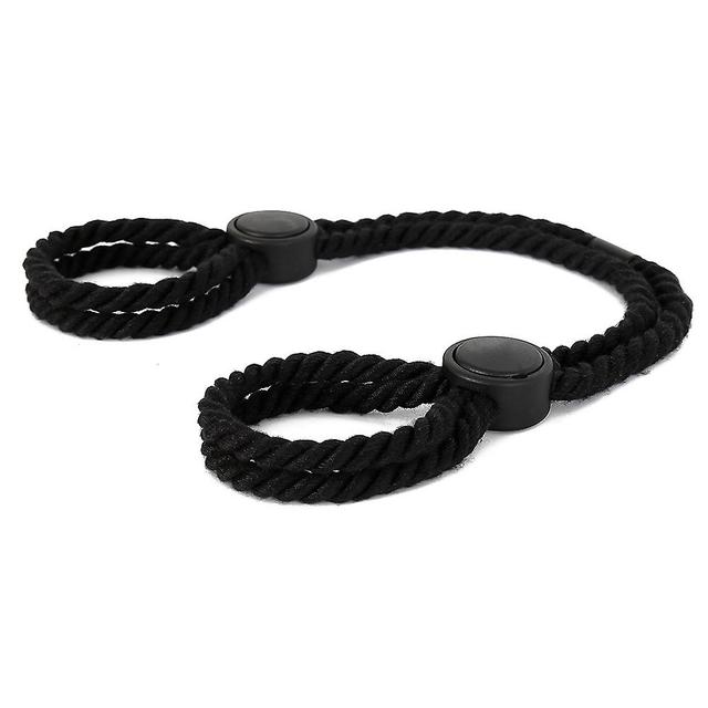 Dual-purpose Hand/anklets Rope Durable Lightweight Rope Toys Regulatable Rope Handcuffses Black on Productcaster.