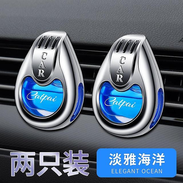 Car Air Freshener Fragrance Car Interior Air Vent Creative Diffuser Lasting Pendant Aromatherapy For Auto Smell Perfume Scent 2pc 01 Air Freshener on Productcaster.