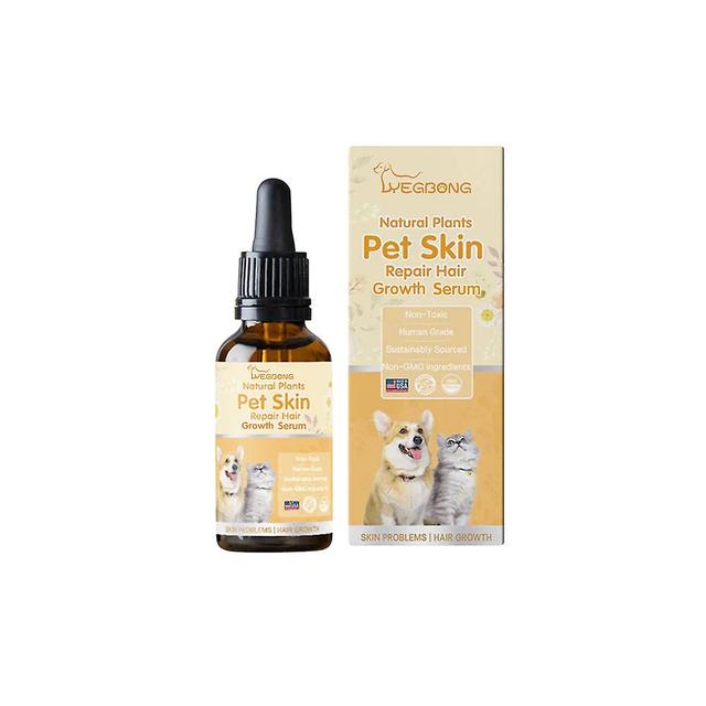 Pet Wound Liquid Promote Dog Hair Regrowth Skin Wound Restore Cats Moss Disease Treatment Stop Itching Kitten Dog Skin Care Oil on Productcaster.