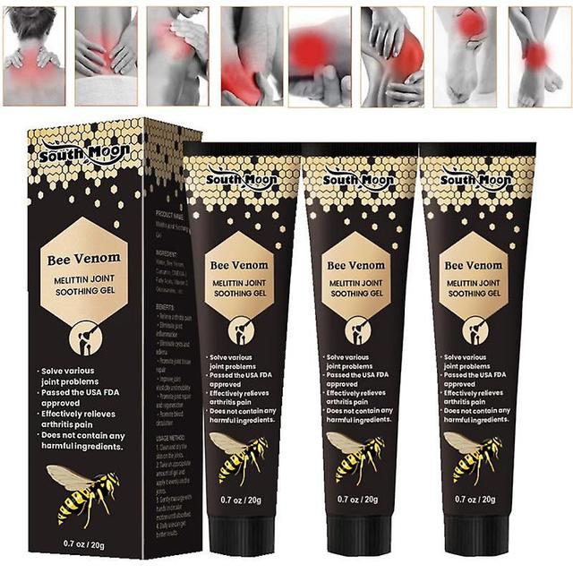 1-5pcs Bee Pain Relief Bone Healing Cream Natural Ingredients Promote Blood Circulation To Improve Joint Discomfort Patients 3pcs on Productcaster.