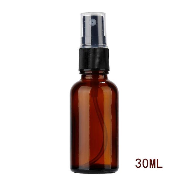 Aihogard 100/50/30ml Rechargeable Portable Huile Essentielle Liquide Pulvérisateur Atomiseur Vide Maquillage Flacon Parfum Verre Atomiseur 30ML Marron on Productcaster.