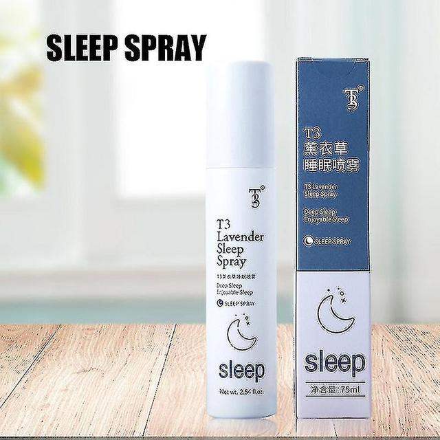 75ml Lavender Sleeping Spray Improve Insomnia Easy To Use Sleeping Aid Natural Plant Extract Stress on Productcaster.