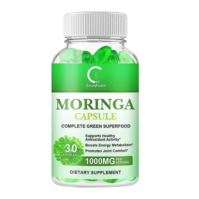 Visgaler Gpgp Greenpeople Natural Moringa Capsule Vitamin &amino Acid Supplement Anti-aging Cardiac Care Cell Repair Plant Extract Food 30pcs on Productcaster.