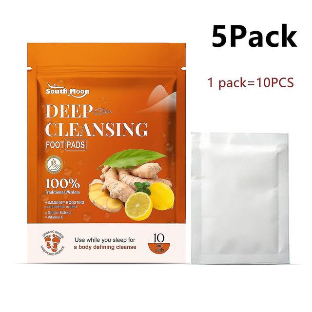 Sipin 50pcs Detox Foot Patches Ginger Cleansing Foot Pads Natural Remove Dmoistness Toxins Aliviar el estrés Mejorar 5pack Parche para el pie on Productcaster.