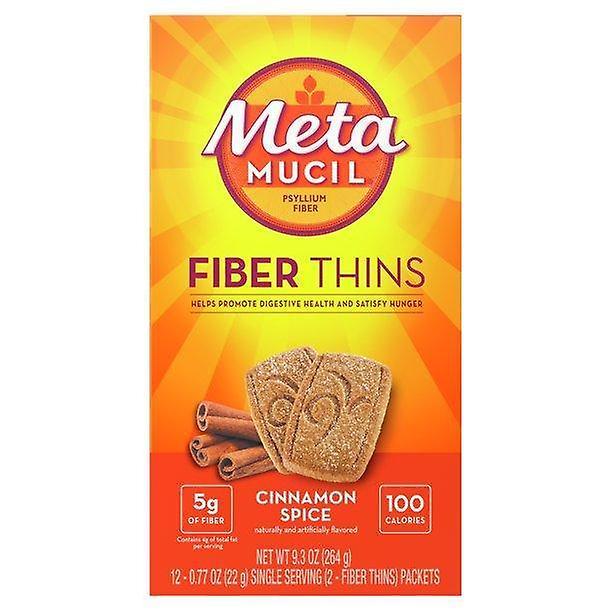 Metamucil fiber supplement thins, cinnamon spice flavor, 12 ct on Productcaster.