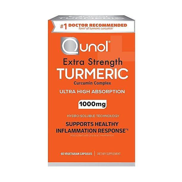 Gurkmeja curcumin kapslar, qunol med ultra hög absorption 1000mg, ledstöd, kosttillskott, extra styrka, 60 räkna kapslar on Productcaster.