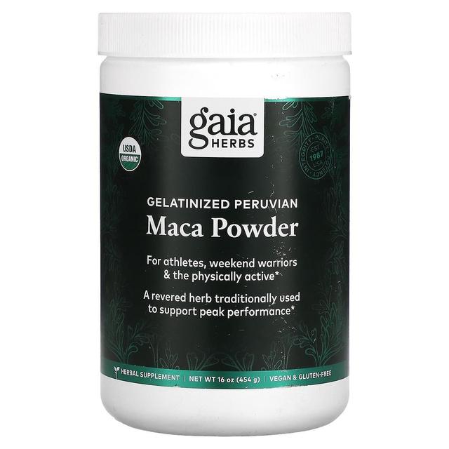 Gaia Herbs, Gelatinized Peruvian Maca Powder, 16 oz (454 g) on Productcaster.