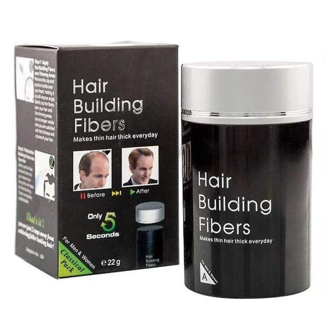 0.8oz Hair Building Fibers Thickeness Safe Fuller Hair Building Fibers Powder For Bald Spot Black on Productcaster.