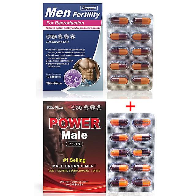 Vorallme 2 Box 20 Pills Male Fertility Capsule +male Enhancement Capsule Male Reproductive Sperm Supply Enlarge Chest Muscles Body Size on Productcaster.