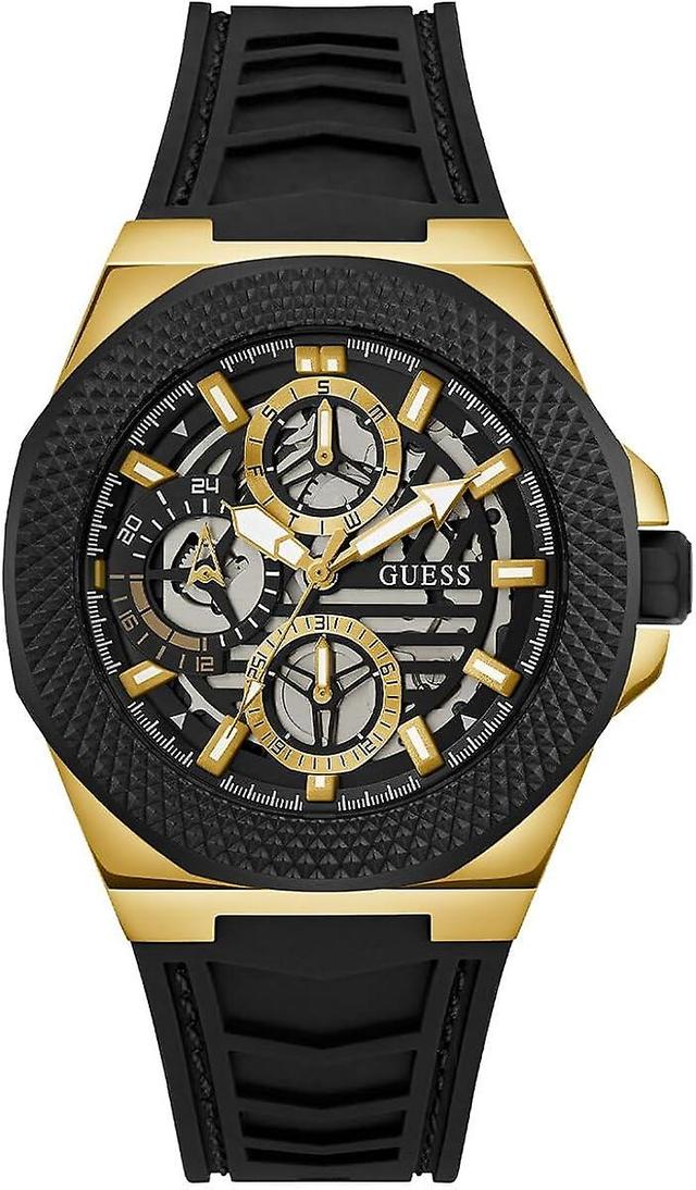 Guess GJETT herreklokke GW0577G2 svart on Productcaster.