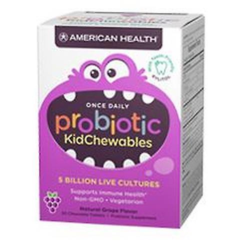 American Health Kids Chewable Natural Grape, 30 Tabs (Pak van 3) on Productcaster.