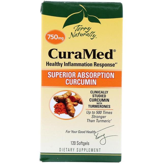 Terry Naturally, CuraMed, 750 mg, 120 Softgels on Productcaster.