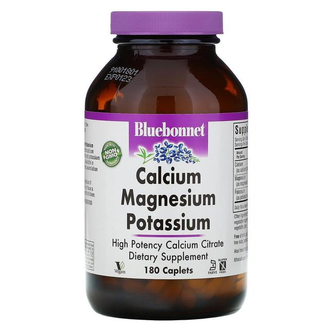 Bluebonnet Nutrition, Calcium Magnesium Potassium, 180 Caplets on Productcaster.