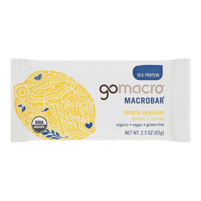 Gomacro - Riegel Lemon Protein - Kiste mit 12-2,3 oz Stil551 on Productcaster.