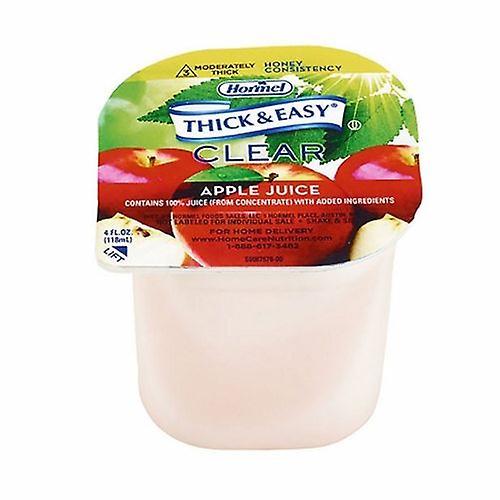 Hormel Thickened Beverage Thick & Easy 4 oz. Container Portion Cup Apple Juice Flavor Ready to Use Honey C, Count of 24 (Pack of 1) on Productcaster.