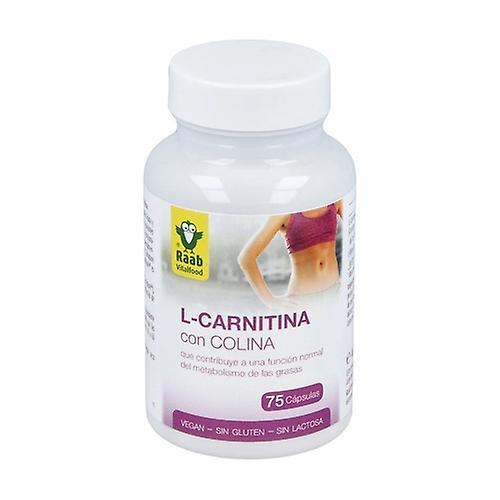 Raab L-carnitine with choline supports fat metabolism 75 capsules of 650mg (Apple) on Productcaster.