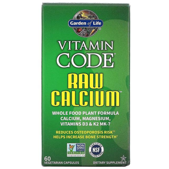 Garden of Life, Vitamin Code, RAW Calcium, 60 Vegetarian Capsules on Productcaster.