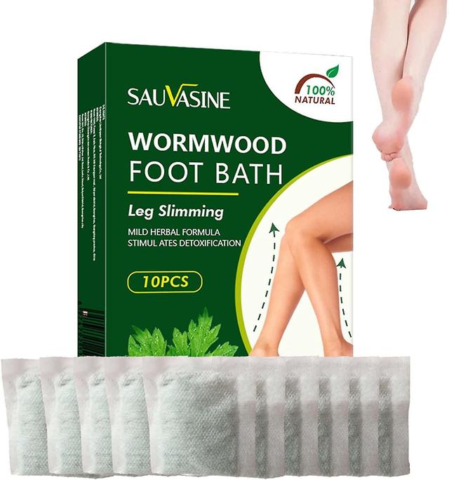 5 Pcs Mugwort Foot Bath Soak, Wormwood Foot Soak Bath Bag, Natural Mugwort Foot Soak for Foot and Body Care, Better Sleep, Stress Relief (10 pcs/pack) on Productcaster.