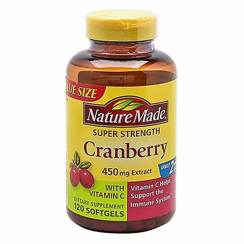 Nature Made Super Strength Cranberry mit Vitamin C, 450 mg, 120 Softgels (Packung mit 1) on Productcaster.