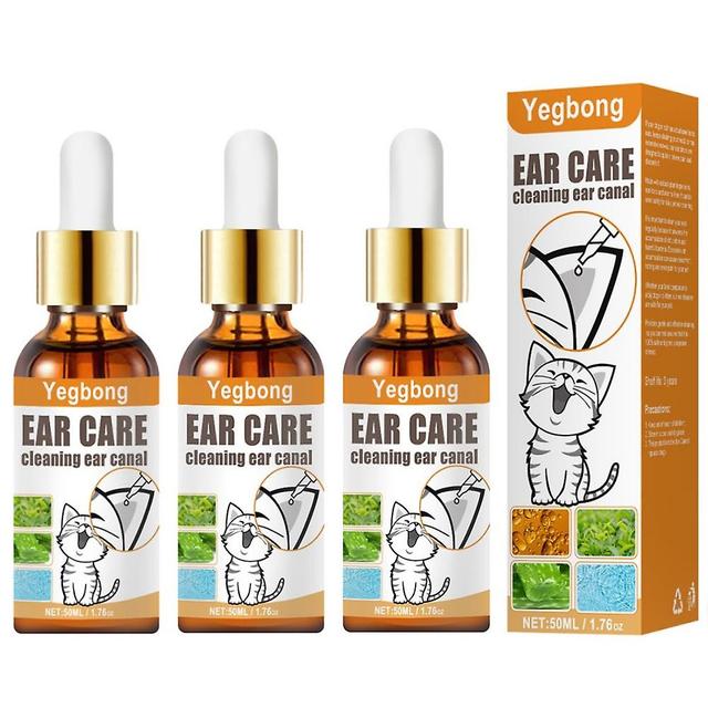 1-3pcs Pet Ear Cleaner Drops For Infections Control Yeast & Mites Wax Ear Mites High Quality 1PC on Productcaster.