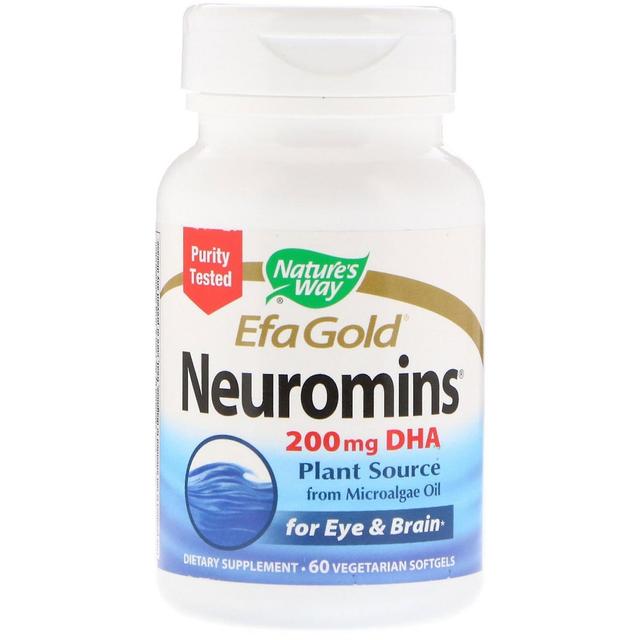 Nature's Way, EfaGold, Neuromins, 200 mg, 60 Vegetarian Softgels on Productcaster.