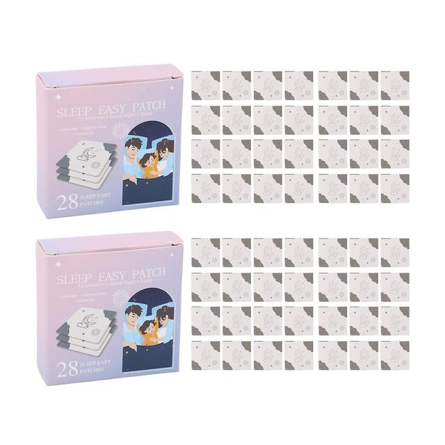 56pcs Sleep Patch Lavender Extract Vitamin B2 Stress Relief Fatigue Fast Acting Sleep Support Patches for Insomnia on Productcaster.