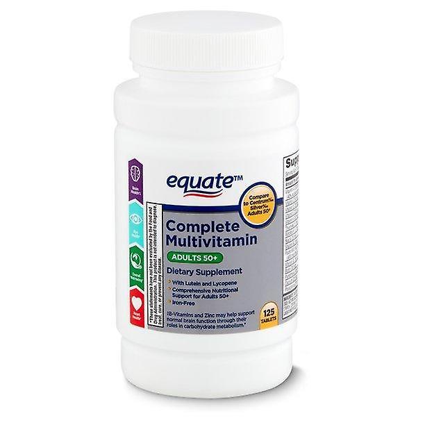 Equate complete multivitamin dietary supplement, adults 50+, 125 count on Productcaster.