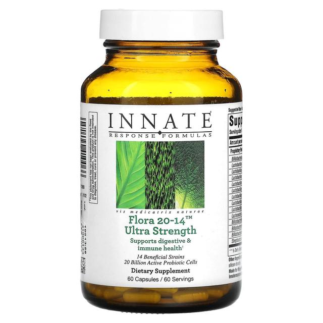 Innate Response Formulas, Flora 20-14, Ultra Strength, 60 Capsules on Productcaster.