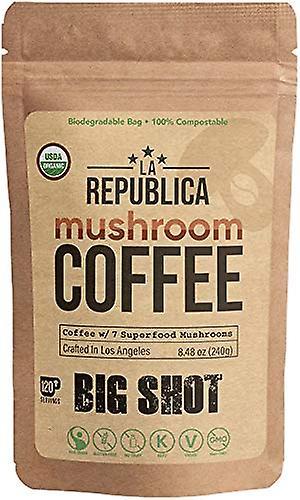 LRLA SUPERFOODS La republica big shot luomusienikahvi 120 annosta 7 sieniä on Productcaster.