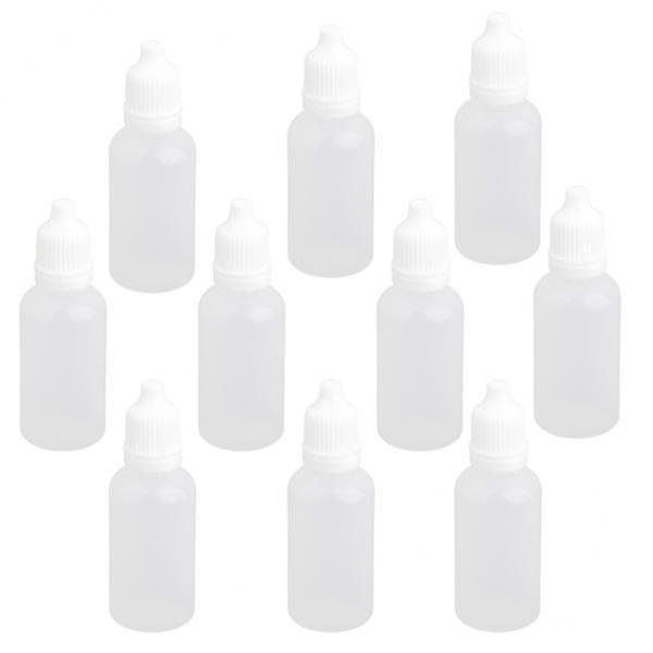 20x10x Empty Squeezable Dropper Bottle Screw Cap For Eye Drops Lab Liquid 20ml on Productcaster.