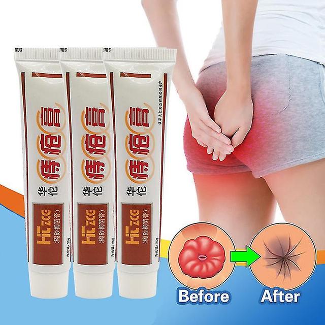 3pcs Hämorrhoiden Salbe Schmerz Pflanzliche gemischte Hämorrhoiden Heilung Innere Analfissur Creme Leistungsstarke äußere Fissur Schmerzlinderung- on Productcaster.