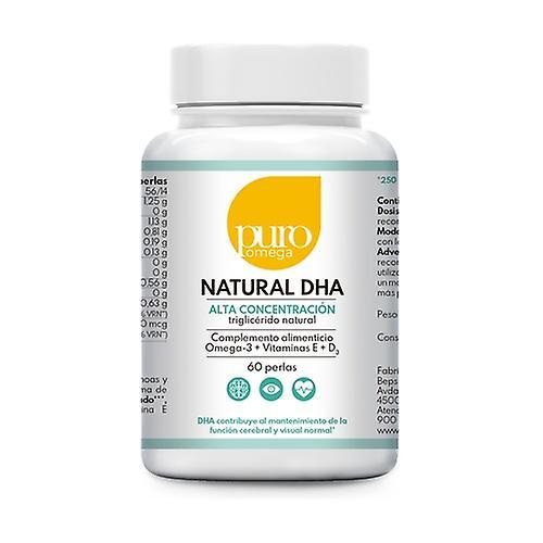 Puro Omega Natural DHA High Concentration 60 softgels on Productcaster.