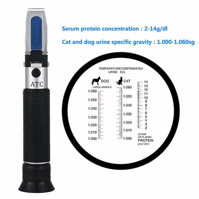 Compteur de concentration d’urine de chien de chat de compagnie Compteur de gravité spécifique d’urine Compteur de concentration de protéines sériq... on Productcaster.