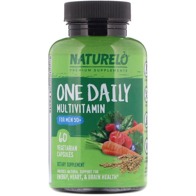 NATURELO, Un Multivitaminico Giornaliero per Uomini 50 e 60 Capsule Vegetariane on Productcaster.