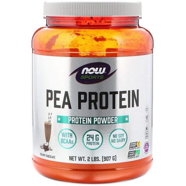 Now Foods, Sports, Pea Protein, Creamy Chocolate, 2 lbs (907 g) on Productcaster.