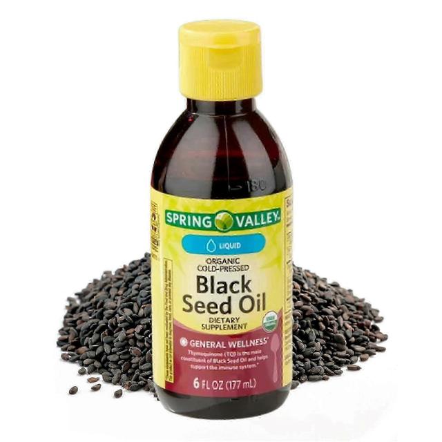 Spring Valley Organic Cold-pressed Black Seed Oil, Liquid Diet Supplement, 6 Oz on Productcaster.