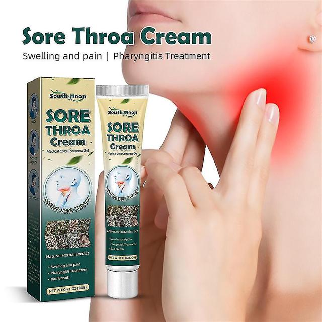 1/2pcs 20g Sore Throat Cream Natural Herbal Extract Tonsils Sore Throat Relief Cream Mike on Productcaster.