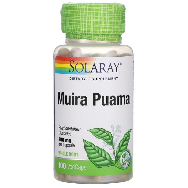 Solaray, Muira Puama, 300 mg, 100 VegCaps on Productcaster.