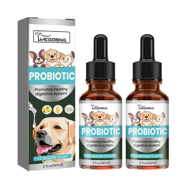 1-3pcs Pet Probiotics Supplement Regulate Gastrointestinal Vomiting Protect Stomach Health Enhance Physical Fitness Dog Digestive Drop 2pcs on Productcaster.