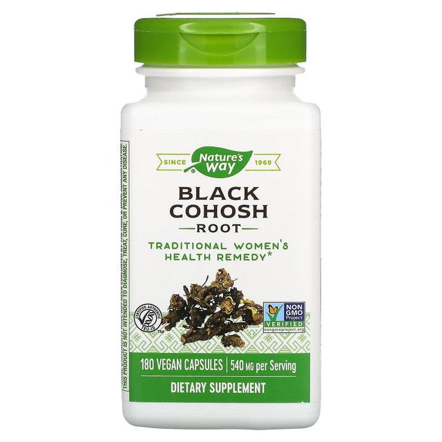 Nature's Way, Black Cohosh Root, 540 mg, 180 Vegan Capsules on Productcaster.