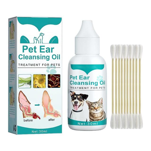 unbrand Ohrenreiniger für Hunde Katze 30ml EarsCare Lösung Ohrenschmalz Milbe Juckreiz entfernen on Productcaster.