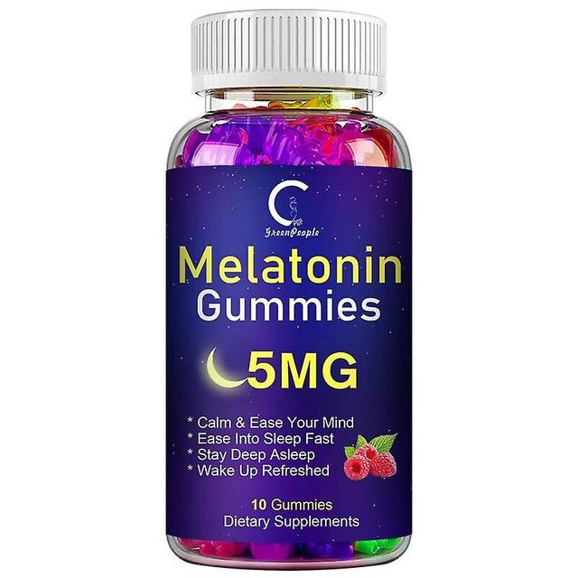 Hikig organic Melatonin Gummies Anxiety-Stress Relief Help Sleep Help Deep Sleep Save Insomnia For Man and Woman 10PCS on Productcaster.