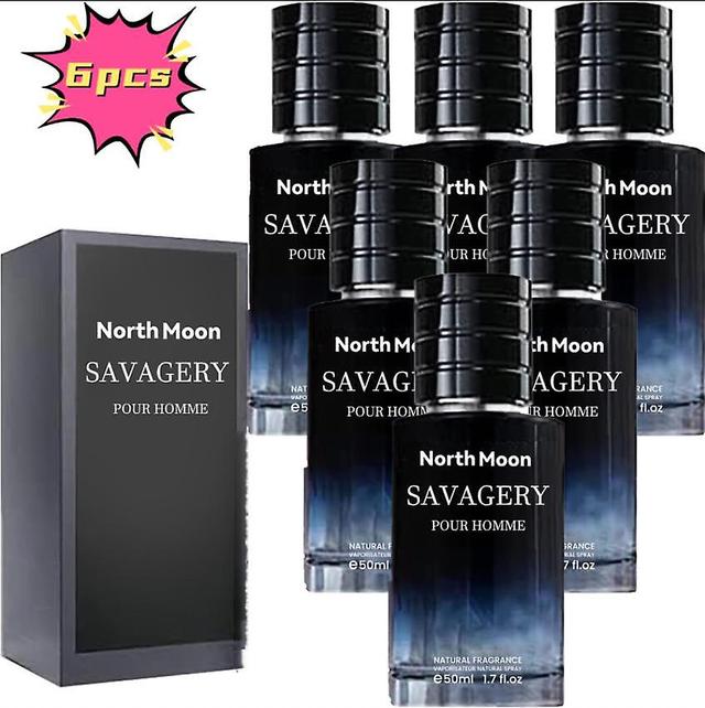 North Moon Men's Perfume Natural Fresh Light Fragrance Long-lasting Fragrance Niche Atmosphere Perfume Carry-On for Adults (Unisex) 6PCS on Productcaster.