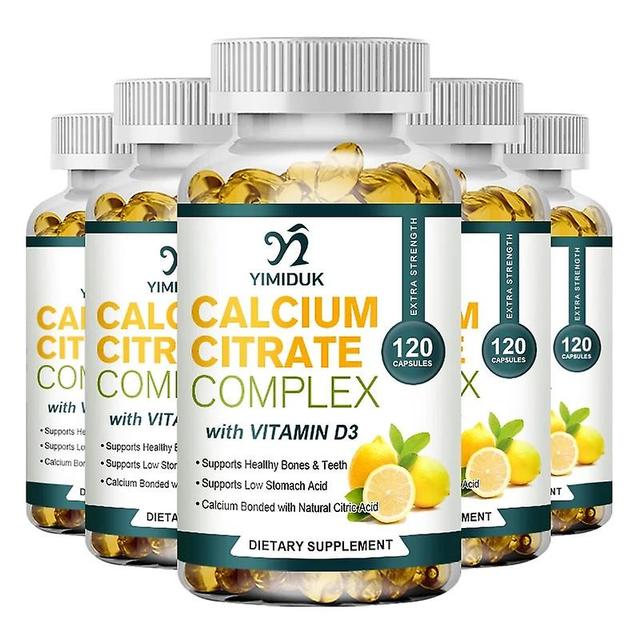 Sofirn Calcium Citrate Complex Capsules & Vitamin D3 Calcium Bone Muscle Nerve Health Blood Pressure Mineral Supplement for Women & Men 5 Bottles 1... on Productcaster.